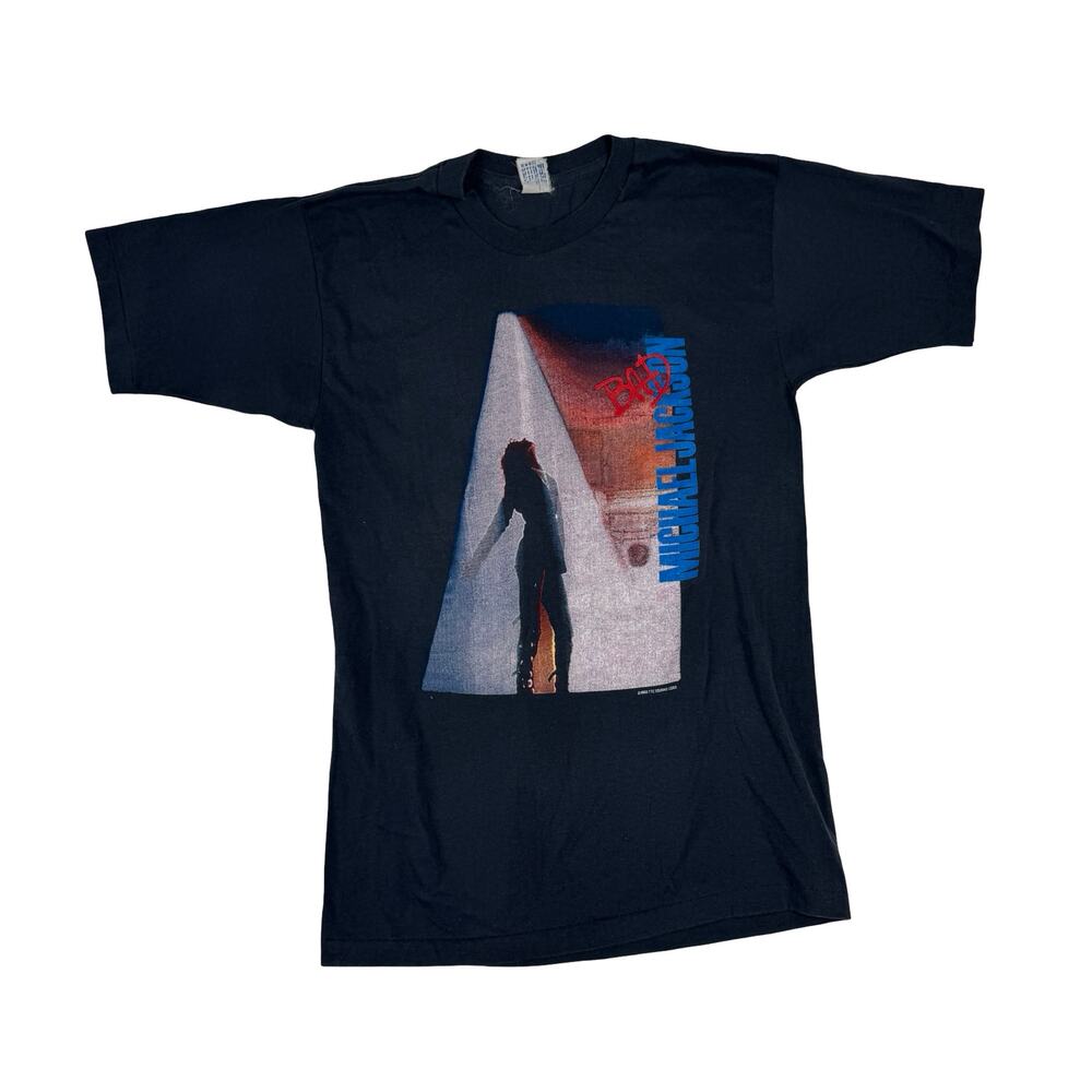 Vintage 1988 Michael Jackson Bad Tour T Shirt Pepsi Screen Stars Single Stitch